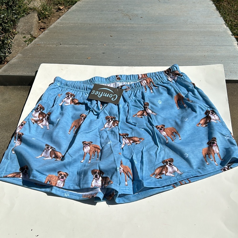 Comfies lounge/sleep shorts MWT Sz XL Blue 🎄🎄🎅🎅